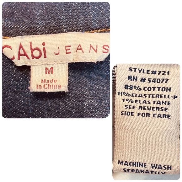 CABI Jeans Denim jacket size M - Picture 6 of 7